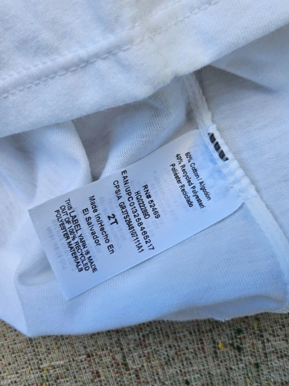 Wonder Nation Kids Tank Top White and Gray Sleeve Less T Shirt Size 2T Lot of 2 - Picture 7 of 12